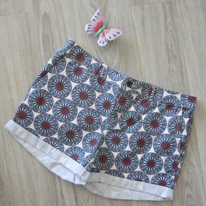 BANANA REPUBLIC - Sz12 - Cotton Print Shorts